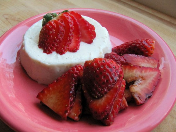 Panna Cotta with Balsamic Strawberries