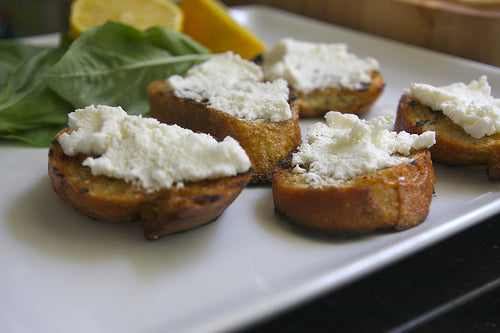 Basil Ricotta Spread with Arbequina Extra Virgin Olive Oil