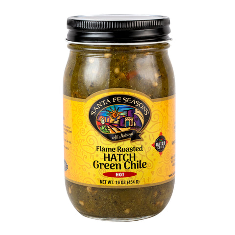 Santa Fe Seasons Flame Roasted Hatch Green Chile HOT 16oz (454g)