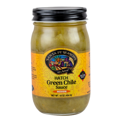 Santa Fe Seasons Hatch Green Chile Sauce MEDIUM 16oz (454g)