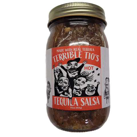 Tio Willis Terrible Tio's Tequila Salsa HOT 16oz (454g)