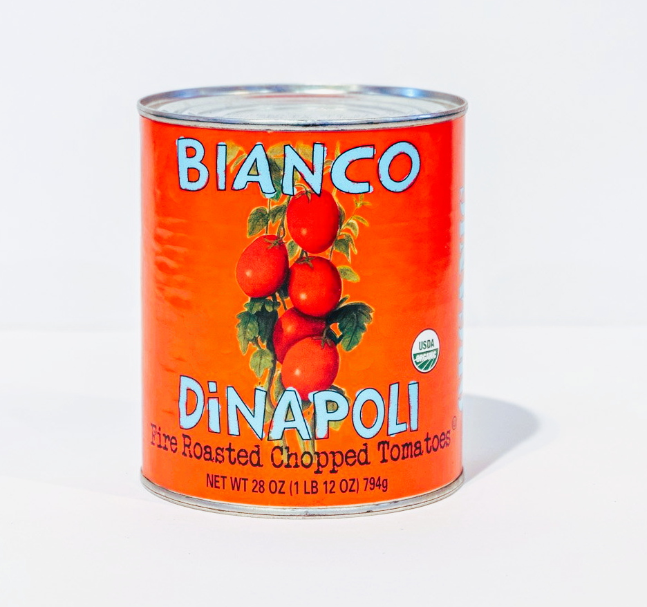 Bianco DiNapoli Fire Roasted Chopped Tomatoes 28oz (1 LB 12oz)