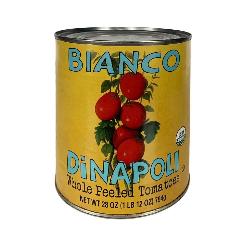 Bianco DiNapoli Whole Peeled Tomatoes w/Basil 28oz (1 LB 12oz)