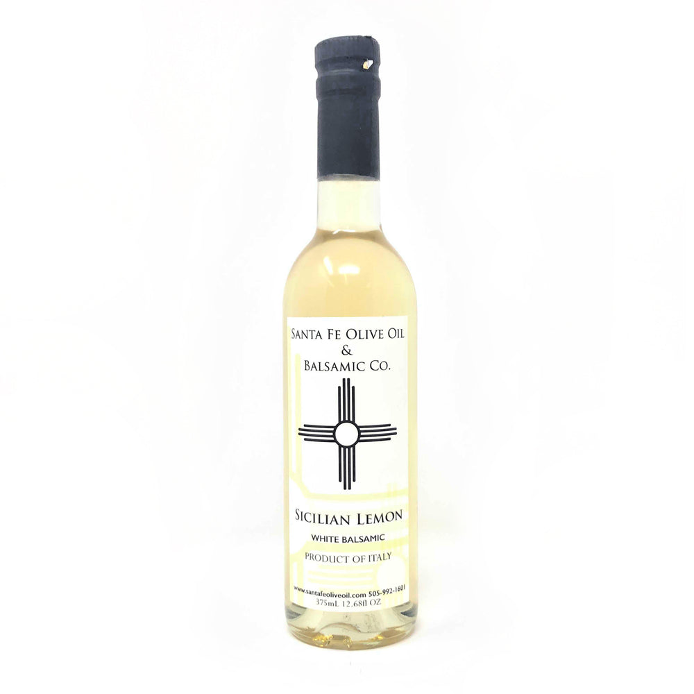Santa Fe Olive Oil & Balsamic Co. New Mexico Sicilian Lemon White Balsamic Vinegar Italian Italy