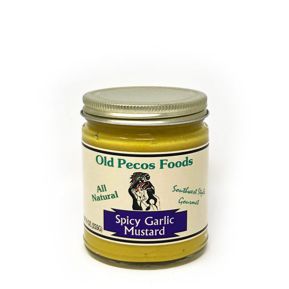 Santa Fe Olive Oil & Balsamic Co. New Mexico Spicy Garlic Mustard Old Pecos Foods Gift